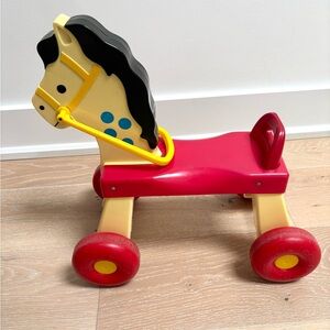 Whinny Fisher Price Pull Pony Riding Horse Toddler Ride On #978 Made In USA 1976